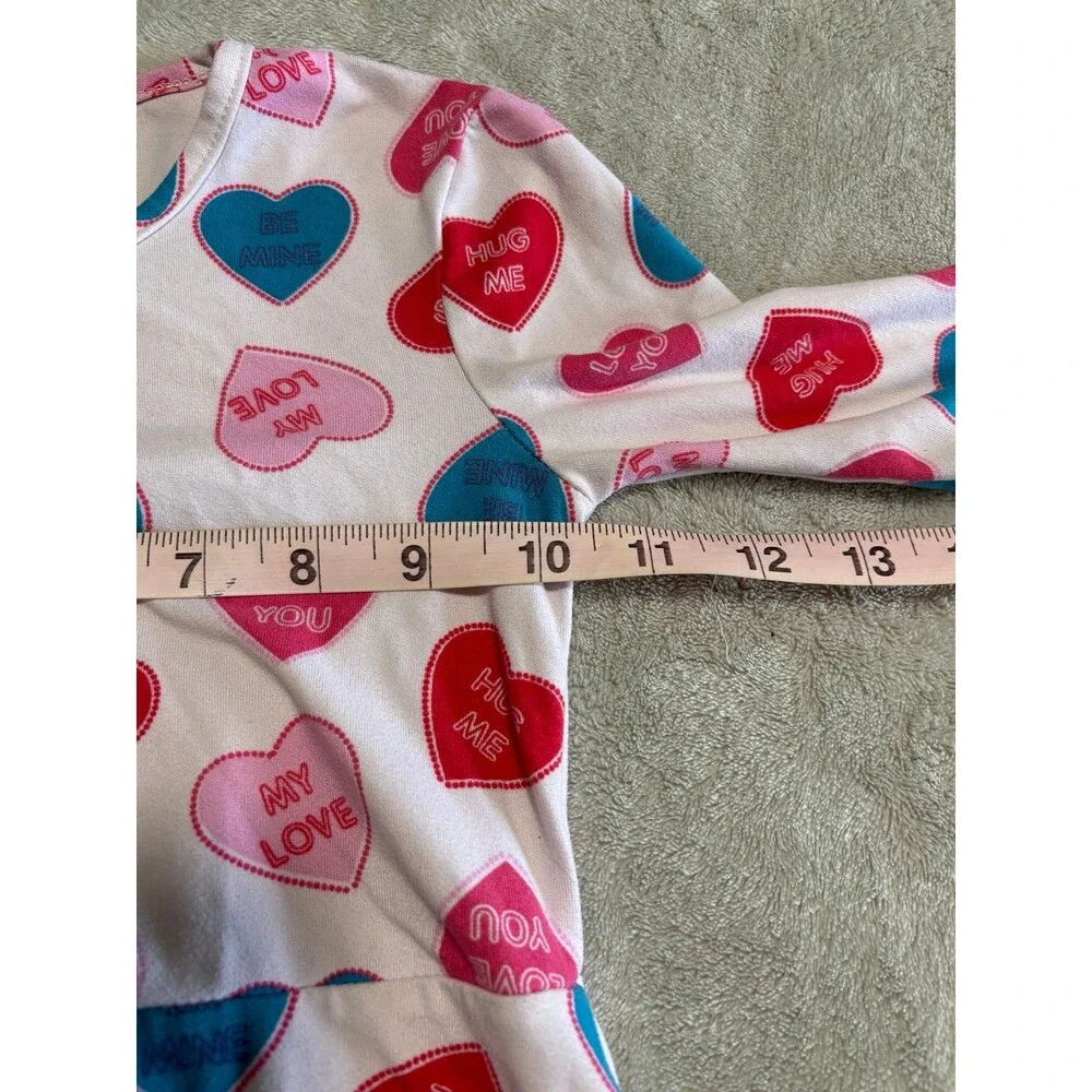 Girls set lot of 2 Heart Print Dresses White Black back to school playwear girly